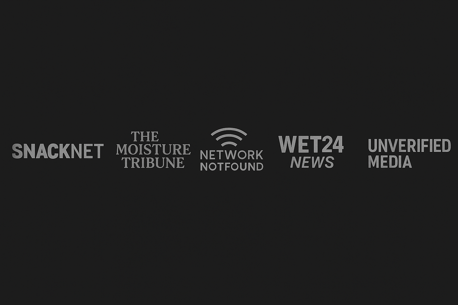 Fake press logos
